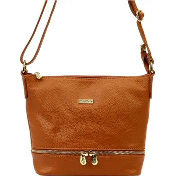 Kabelka Kožená kabelka MiaMore hnědá KZ2254473