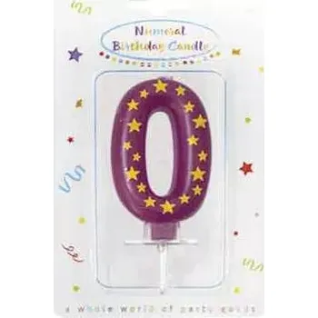 Dortová svíčka PROCOS Narozeninová svíčka č. 0