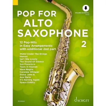 Pop For Alto Saxophone Band 2 - 12 pop-hit ve snadn prav pro altov saxofon 1387129