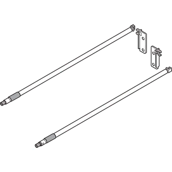 Nábytkové kování BLUM Reling podélný 450 mm