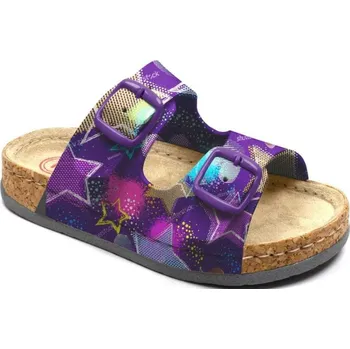 Dětská sportovní obuv MILAMI dětské pantofle 500 purple stars Velikost: 33
