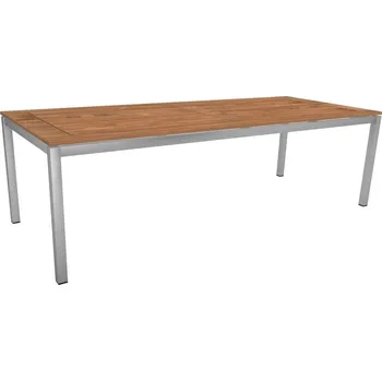 Jídelní stůl Stern Jídelní stůl Classic, Stern, obdélníkový 250x100x73 cm, profil nohou čtvercový, rám nerezová ocel, deska teak