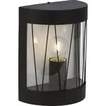 Brilliant Venkovní nástěnné světlo Reed černá půlkulatý tvar černá, čirá 1 x 40 W - Doprava zdarma