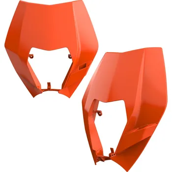 POLISPORT KRYT PŘEDNÍ SVÍTILNY KTM EXC / EXC-F XC-W XCF-W `08-13 BARVA ORANŽOVÁ (ORIGINÁLNÍ PROVEDENÍ)