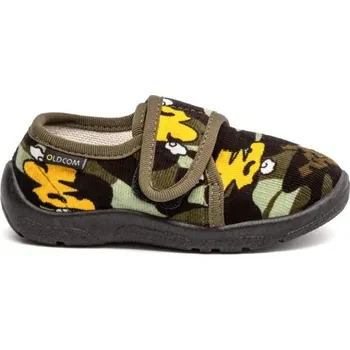 Chlapecké bačkory Dětské bačkory Oldcom TIP-TOP 25 Khaki, Černá, Žlutá