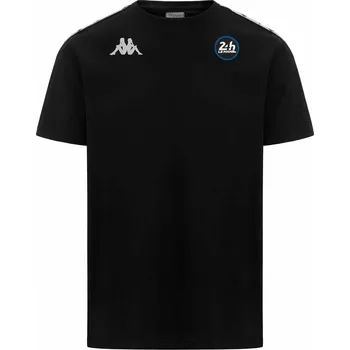 Pánské oblečení KAPPA Pánské tričko 24H Le Mans černé Velikost: 2XL