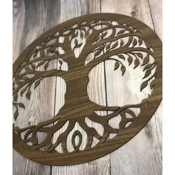 Obraz Home Deco Dřevěná dekorace na zeď - Strom života 04 průměr 30cm