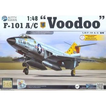 Plastikový model Kitty Hawk 1/48 F-101A/C Voodoo