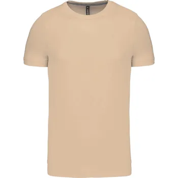 Pánské oblečení KARIBAN Pánské bavlněné tričko K356 Barva: Písková světlá, Velikost: M