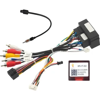 ISO konektor 2DIN Propojovací kabel s CANBUS pro autorádio - 16PIN do Fiat, Peugeot, Citroen