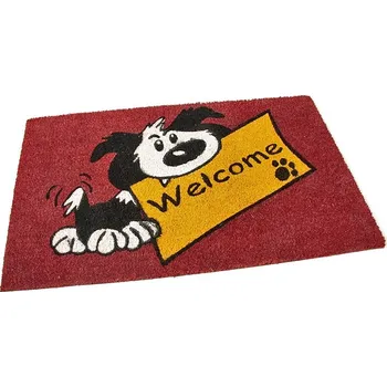 Rohožka Kokosová vstupní rohož Welcome - Dog - 75 x 45 x 1,7 cm (70930102) FLOMAT