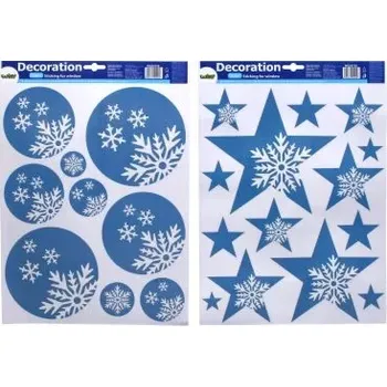 Vánoční dekorace Wiky Dekorace okenní 41x29 cm VÁNOCE