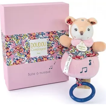 plyšák Dárková sada DOUDOU – plyšová srnka s melodií 20 cm
