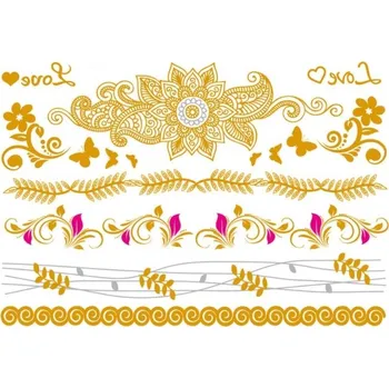 Odstranitelné tetování Metalické dočasné tetování č.25