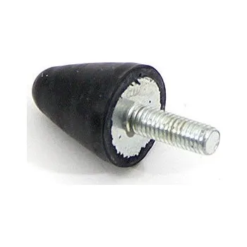 Černý gumový doraz tvaru kužele se šroubem FLOMA - průměr 2 cm x 2,4 cm (87651180) FLOMAT