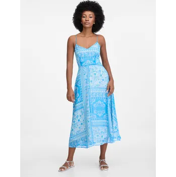 Dámské šaty Orsay Modré dámské midi šaty - Dámské Orsay světle modrá 2854975