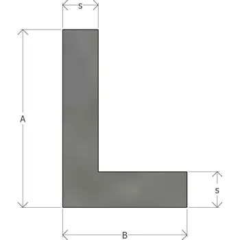 Stavební materiál Aluris Hliníkový L profil Povrchová úprava: ELOX, Rozměr a b s /mm: 80	x	40	x	2