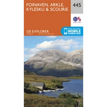 Encyklopedie Foinaven, Arkle, Kylesku and Scourie - Ordnance Survey [EN] (2015, Skládaná mapa, Ordnance Survey)