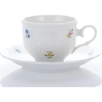 Thun Rulak Zettlitz Ophelia, šálek a podšálek, 210 ml, házenka, porcelán, Thun R. Z.