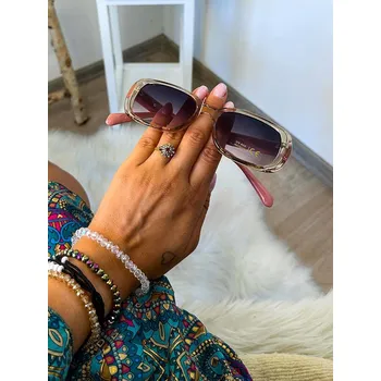 Sluneční brýle Dámské sluneční brýle s růžovým rámem, VELIKOST UNI