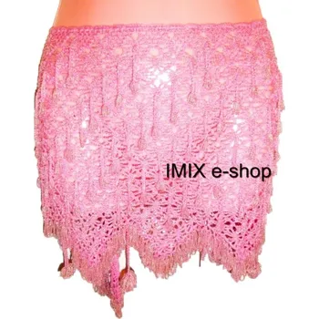 Šátek Profesionální korálkové šátky MANHAR Růžová