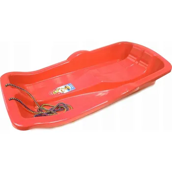 Boby Boby Karol plastové na sníh bez brzd červené