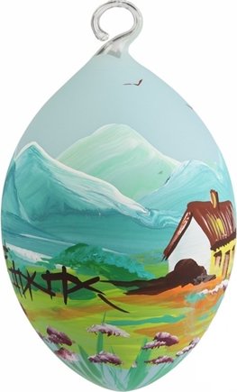 Velikonoční kraslice s chaloupkou