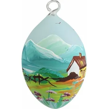 Velikonoční dekorace Velikonoční kraslice s chaloupkou