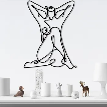 Obraz ASIR Nástěnná dekorace kovová ŽENSKÝ AKT