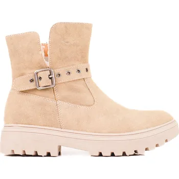 Dámská treková obuv Béžové dámské kozačky GD-TL40DK.BE Velikost: 36