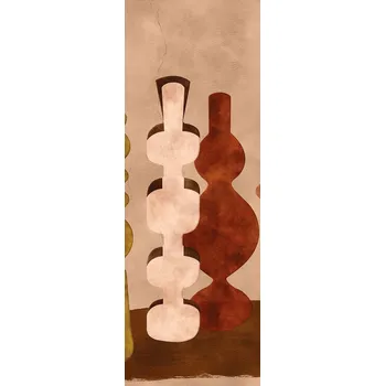 Tapeta Masureel Vliesová fototapeta na zeď, vázy, hnědá, DGPOT1022-300, Terra, Masureel, velikost 1,06 x 3 m