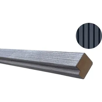 Koncová lišta k akustickému panelu Ořech černý 270 cm