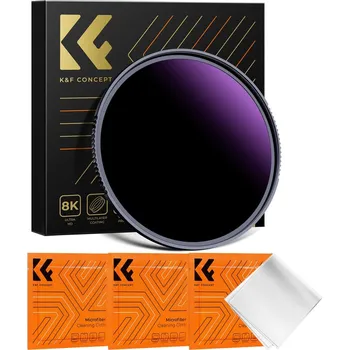 K&F 67MM,Nano-X Ultra ND1000000 Filter, HD, Waterproof, Anti Scratch, Antireflective Purple-Red Coa