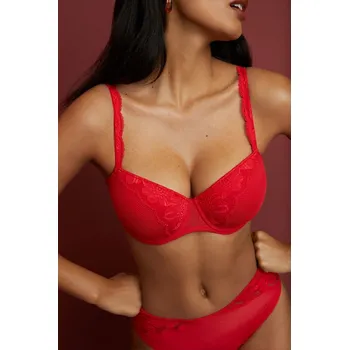 Podprsenka Primadonna červená balkonetová podprsenka Padded Bra Balcony Geneve 65F