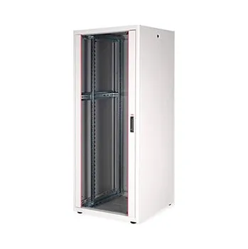 Racková skříň ROLINE 19" síťový rozvaděč 42U, stojanový, Basic, š. 800, h. 800, skleněné dveře, šedý - 26.21.0047