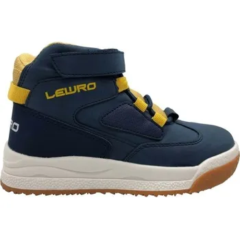 Chlapecké tenisky Dětská vycházková obuv Lewro CUDDI 30 Tmavě modrá, Žlutá, Bílá