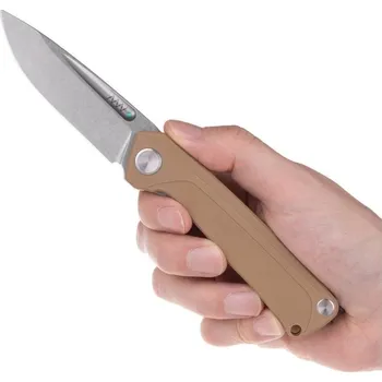 Multifunkční nůž Zavírací nůž Acta non verba Z200 BB, Stonewash/Plain Edge, G10 Barva: béžová