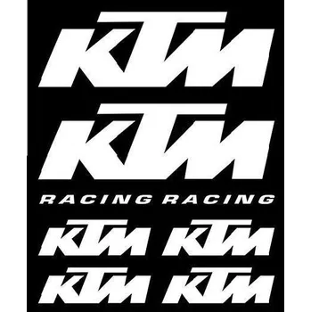samolepka Samolepky KTM bílé
