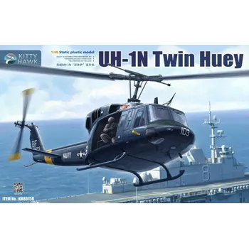 Plastikový model Kitty Hawk 1/48 UH-1N Twin Huey