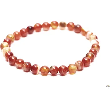Náramek Magieprirody.cz Náramek Achát červený 6 mm kuličky #725 - z přírodních kamenů