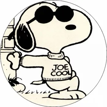 Jedlá dekorace na dort Jedlý papír Snoopy černobílá ilustrace 19,5 cm
