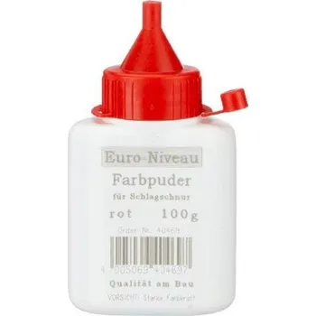 Stabila 40469 - Barva, pudr, křída ČERVENÁ 100g na šňůru lajnovací - brnkačku