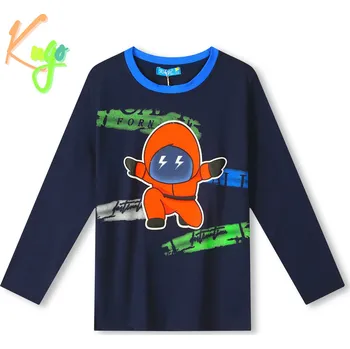 Chlapecké tričko Chlapecké triko - KUGO FC0297, tmavě modrá Barva: Modrá tmavě, Velikost: 116