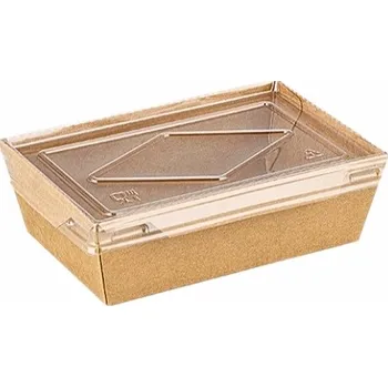 Jednorázové nádobí VIBAL Miska ECO KRAFT 600ml 150x100x48mm 50ks/4bal