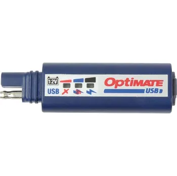 Nabíječka autobaterie OPTIMATE USB NABÍJEČKA S KONEKTOREM SAE A INDIKÁTOREM NABITÍ BATERIE (5V 2400MA) (EL)