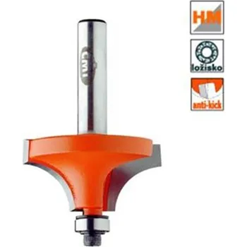 Fréza CMT Orange Tools C93919011 - Zaoblovací fréza vydutá na dřevo pr. 19,1 x 12,7 mm, radius R=3,2 mm s ložiskem, stopka 8 mm