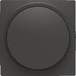 ABB Zoni Kryt stmívače s otočným ovládáním s upevňovací maticí matná černá