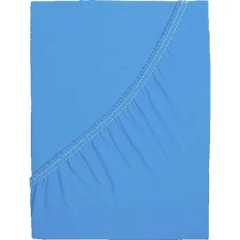 Prostěradlo B.E.S. PETROVICE Prostěradlo Jersey česaná bavlna MAKO 200 × 220 cm, nebesky modré