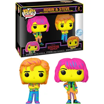 Funko POP! 2-Pack TV: Stranger Things - Robin & Steve BLKTL Special Edition