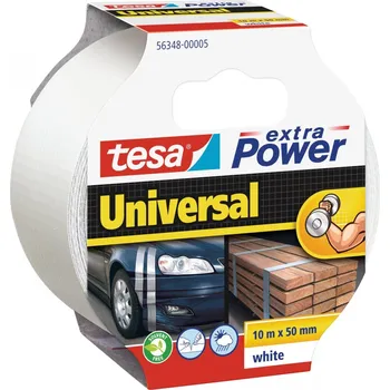 Lepicí páska tesa Opravná páska Extra Power Universal, textilní, silně lepivá, bílá, 10m x 50mm